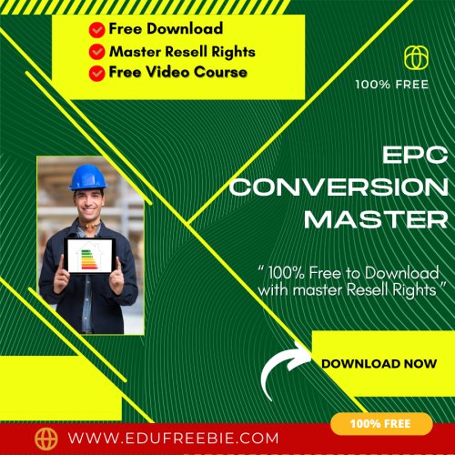 100% Free and 100% Download Free Video Tutorial with Master Resell Rights. You can start an online profitable business through this video course “EPC Conversion Master”