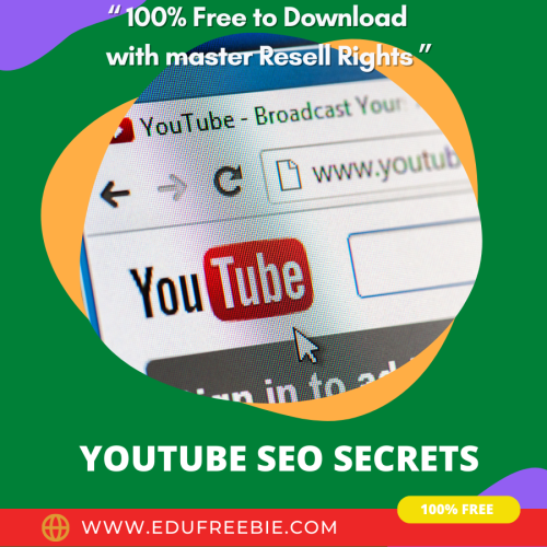 100% FREE To Download the best video course for making a passive income “YouTube SEO Secrets”. Learn a work-from-home and part-time work with zero investment