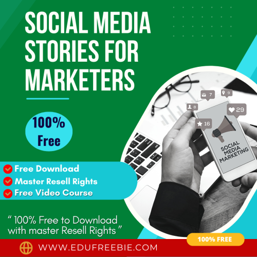 100% Free Video Course “Social Media Stories For Marketers” with Master Resell Rights will give you an idea get a satisfying amount of real passive money online