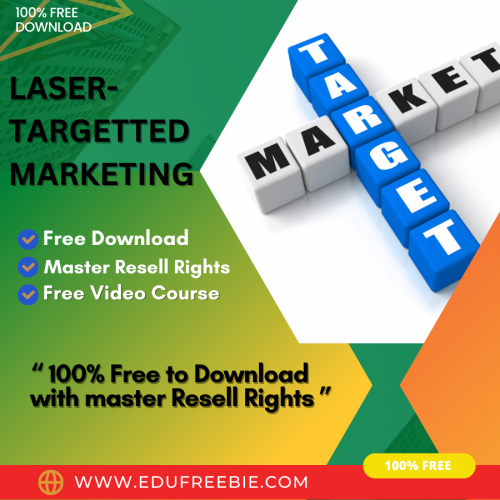 100% Free to download video course with master resell rights “LASER-TARGETED MARKETING 2023 MADE EASY UPGRADE PACKAGE” with master resell rights is the finest tutorial for learning techniques of high income