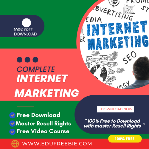 100% free to download video course “COMPLETE INTERNET MARKETING 2022-23 MADE EASY” with master resell rights is giving you a rare chance to run a profitable business online