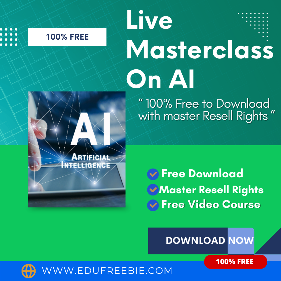 100 Free Amazing Video Course “live Masterclass On Ai” You Will Learn