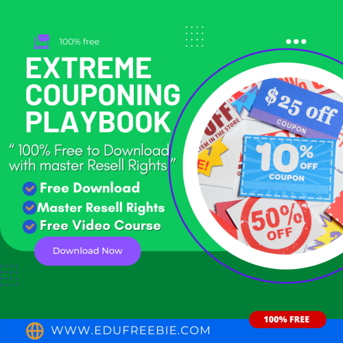 100% FREE video course “Extreme Couponing Playbook” is  for you. You can earn limitless cash with a click. A unique idea is disclosed for making money online, in this video course. Earn daily with very less effort