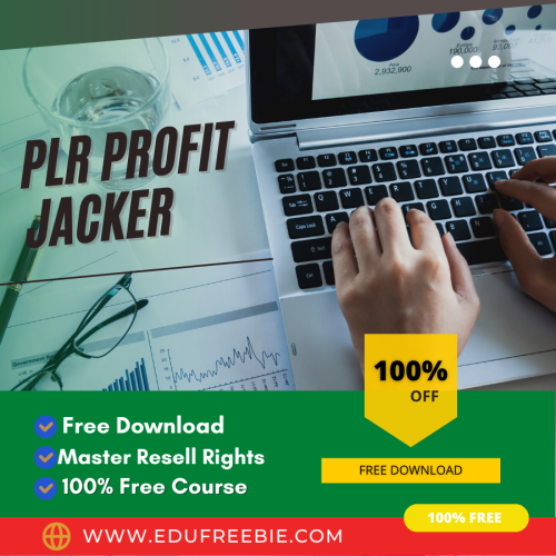 100% Free to download video course with master resell rights “PLR Profit Jacker” is made to help you to get a source of a steady income and build a profitable business online to earn a high income