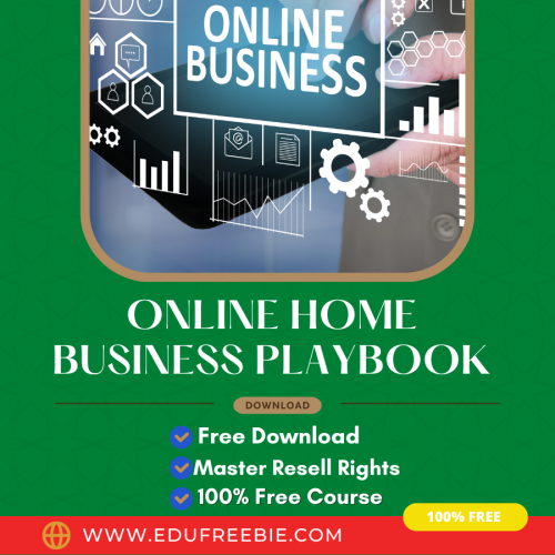 100% Download Free Real Video Course with Master Resell Rights “Online Home Business Playbook” is a chance to make money online while doing part-time work from home on your mobile