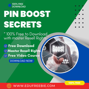 Read more about the article 100% Free to Download Video Course with Master Resell Rights “Pin Boost Secrets” is a way to make a great career and earn limitless passive money