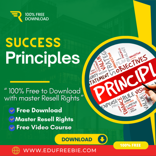 100% Free to Download Video Course “Success Principles” with Master Resell reveals the secret to earning real passive money working from home 