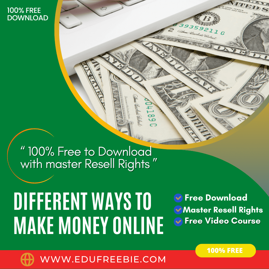 You are currently viewing 100% Free to Download Video Course “Different Ways to Make Money Online” with Master Resell through which you will know how to run an online business and numerous ways to make passive money