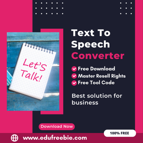 100% Free Text to Speach Converter Tool: Easily Convert Text to Speach By Using this tool and Earn MOney online