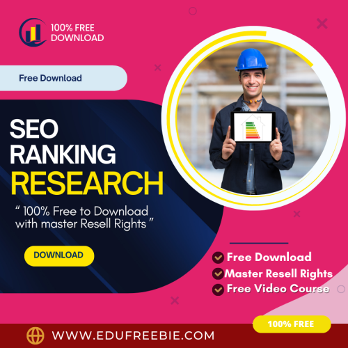 100% Free to Download Video Course “SEO Ranking Research” with Master Resell Through you will find the quickest & easiest way to earn passive money and you will work from home