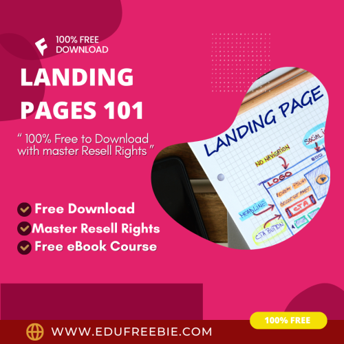 100% Free to Download ebook with Master Resell Rights “Landing Pages 101”. Learn steps for making money while being online and learn a new business idea that will make you a MILLIONAIRE