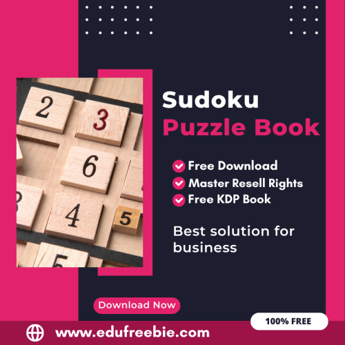 “The Ultimate Guide to Earning from Amazon KDP: A Guide to Publishing a Sudoku Puzzle Book with 100% Free to Download With Master Resell Rights”