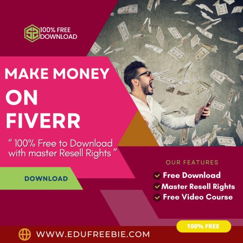 100% Free to Download Video Course “Make Money On Fiverr” with Master Resell is the right platform for you to build a fresh business online and make passive money without going to the office