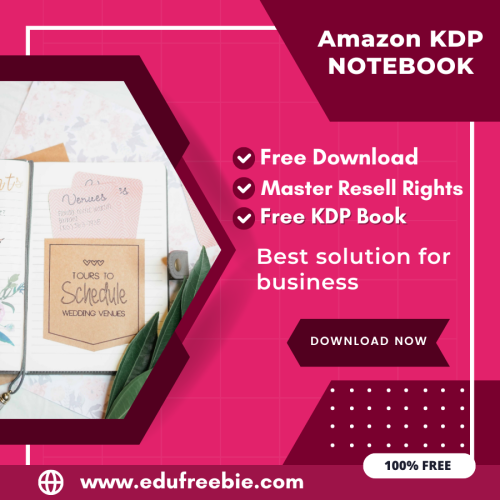 100% Free Note Book with master resell rights. You can sell this notebook on Amazon KDP and earn money online, Start Earning Now and Become Millionaire