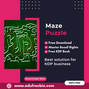 Read more about the article 100% Free to Download Maze Puzzle Book For Amazon KDP, Download and Sell and Earn Money Online with Master Resell Rights