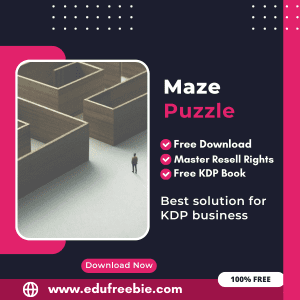 Read more about the article 100% Free to Download Maze Puzzle Book For Amazon KDP, Download and Sell and Earn Money Online with Master Resell Rights