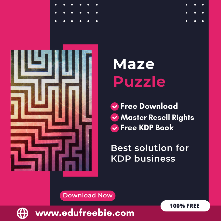 You are currently viewing 100% Free Maze Puzzle Book with Master Resell Rights Learn How to Sell Maze Puzzles and Earn Money