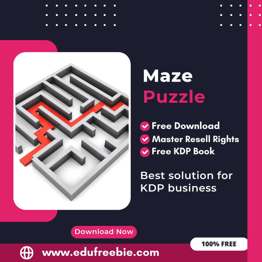 You are currently viewing 100% Free Maze Puzzle Book with Master Resell Rights Learn How to Sell Maze Puzzles and Earn Money