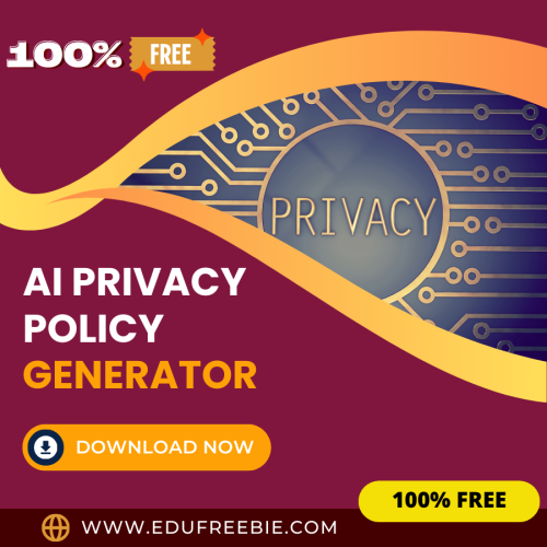 100% Free AI Privacy Policy Generator Tool: Easily generate website privacy policy by using this tool, and Become a millionaire after selling this tool