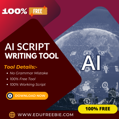 100% Free AI Script Writing Tool: Easily write script by using this tool, and earn passive income