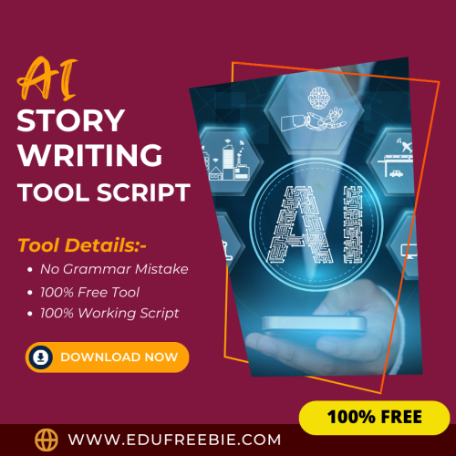 100% Free AI Story Writing Tool: Easily write stories by using this tool, and Become a millionaire after selling this tool