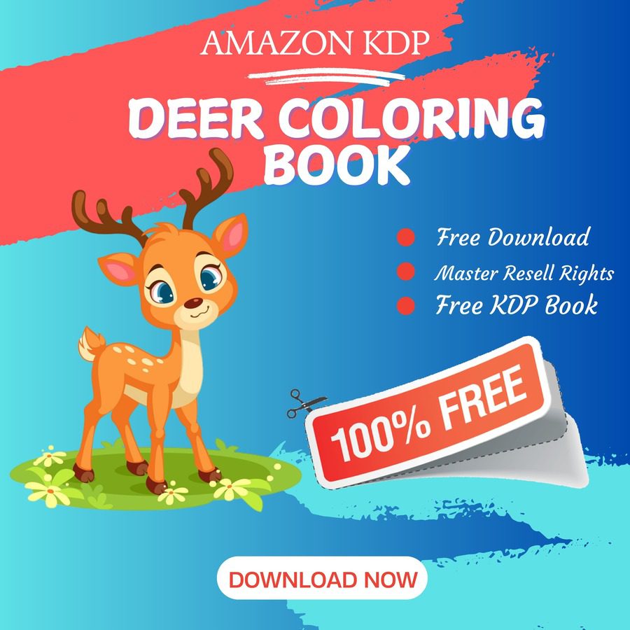 You are currently viewing 100% Free to download DEER COLORING BOOK with master resell rights. You can sell these COLORING BOOK as you want or offer them for free to anyone