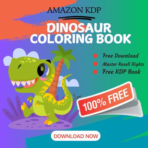 100% Free to download Dinosaur COLORING BOOK with master resell rights. You can sell these COLORING BOOK as you want or offer them for free to anyone